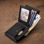 Leren Herenportemonnee met Naam | RFID Bescherming